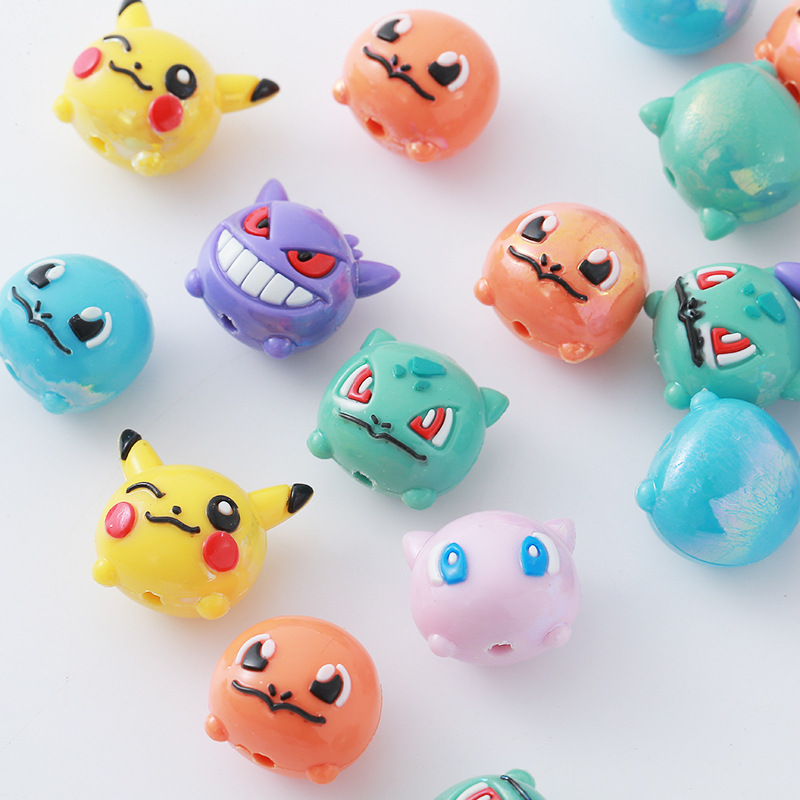 Phone Accessories Crochet - 12 stuks Pokémon Bead DIY mobiele