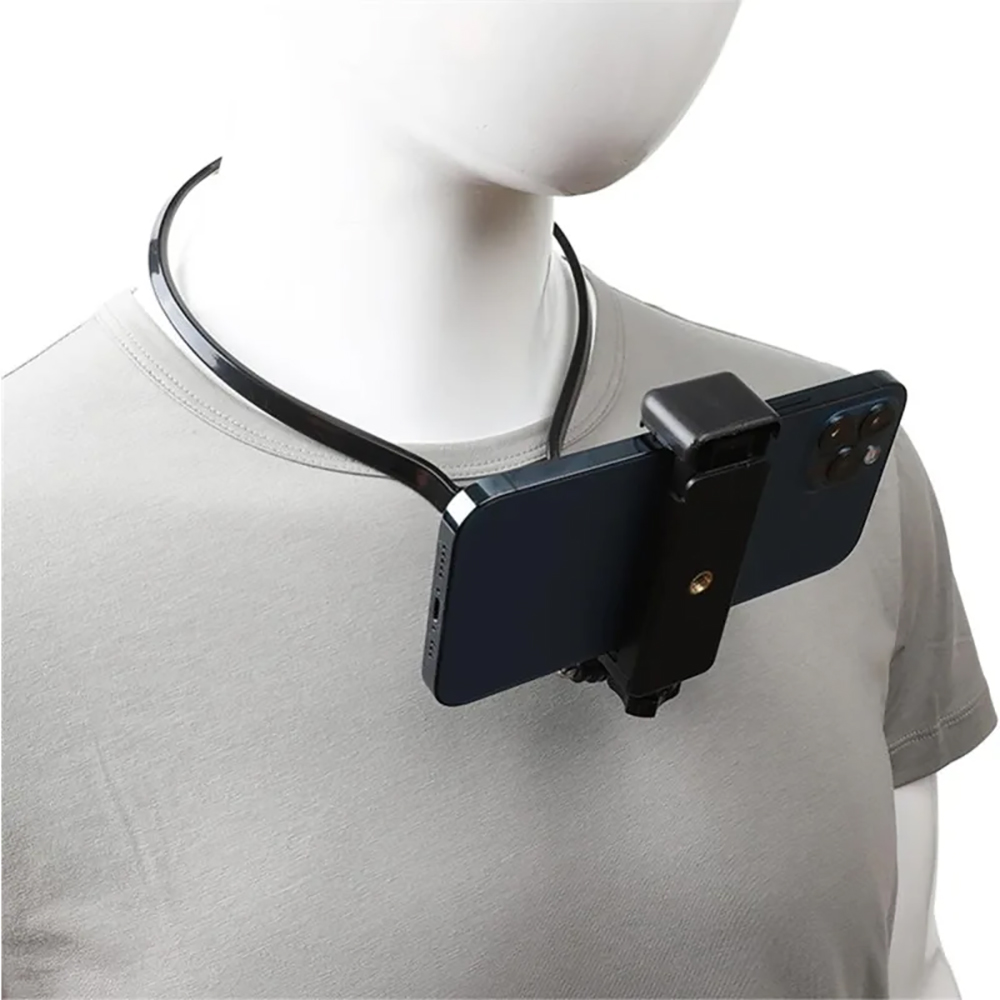 Phone Accessories Japan - Universele handsfree nekhangende draagbare telefoonhouder, verstelbare