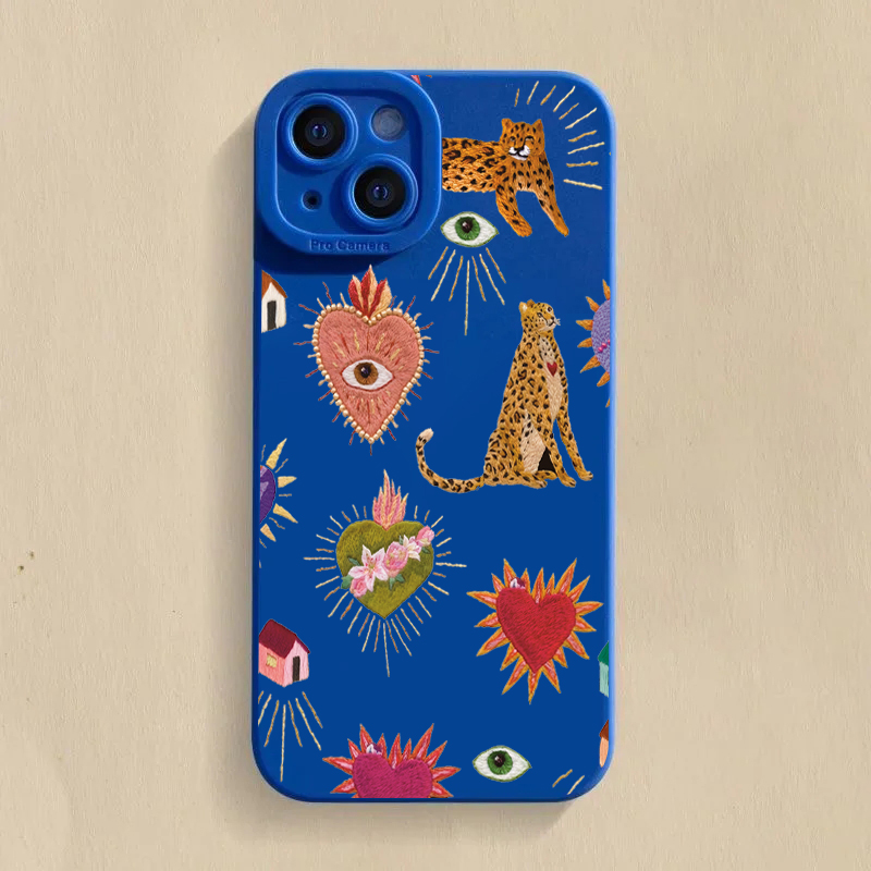 Phone Accessories Samsung - Bloemenluipaardogen Telefoonhoesje Voor Samsung Galaxy S26