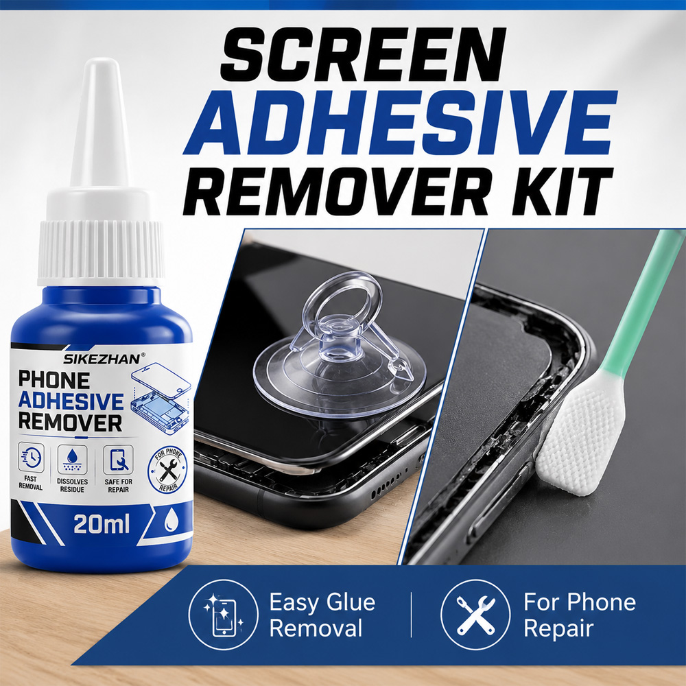 Phone Repair Kit - Professionele telefoonscherm-lijmverwijderaarset, snel oplossend voor lijmresten,