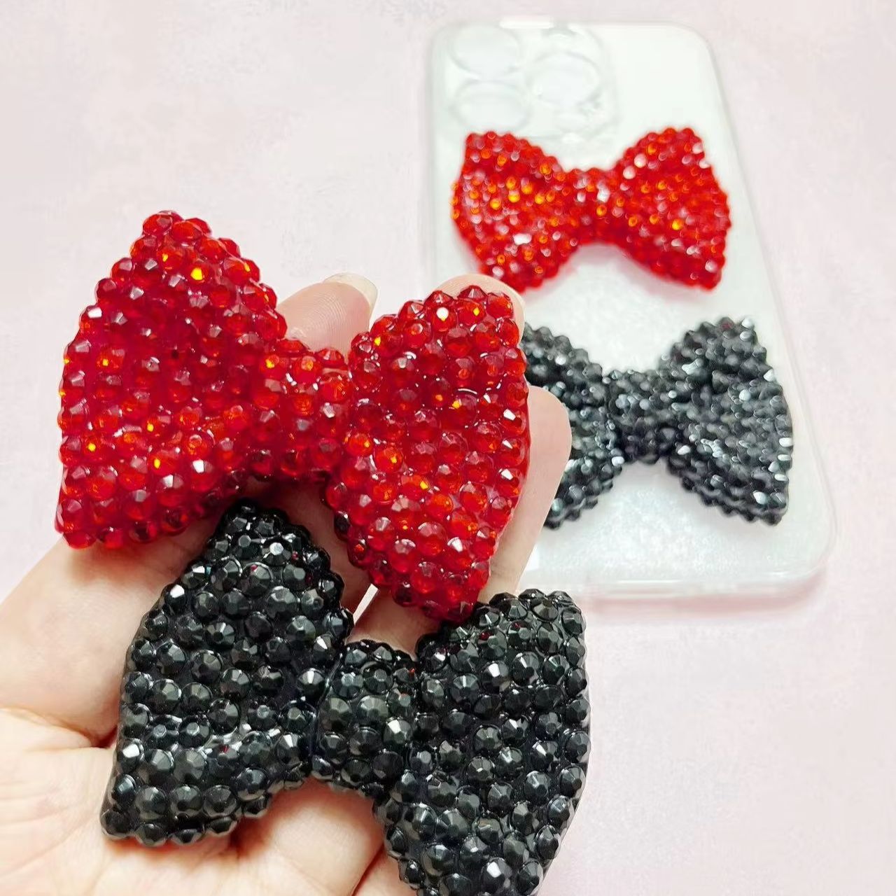 Phone Accessories Logo Design - 1 stks Y2K Kawaii Bling Roze