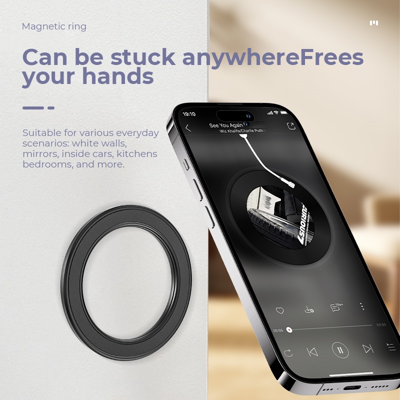Phone Accessories Japan - Voor Magsafe Sterke magnetische ring Telefoonhouder