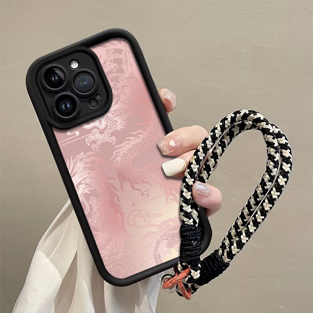 Pale witte drakenpatroon riemk - Lanyard Phone Strap recensie en prijs