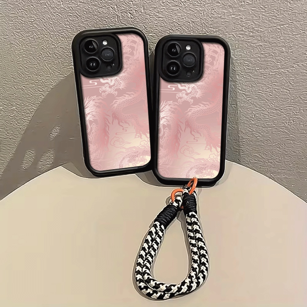 Pale witte drakenpatroon riemk - Lanyard Phone Strap recensie en prijs