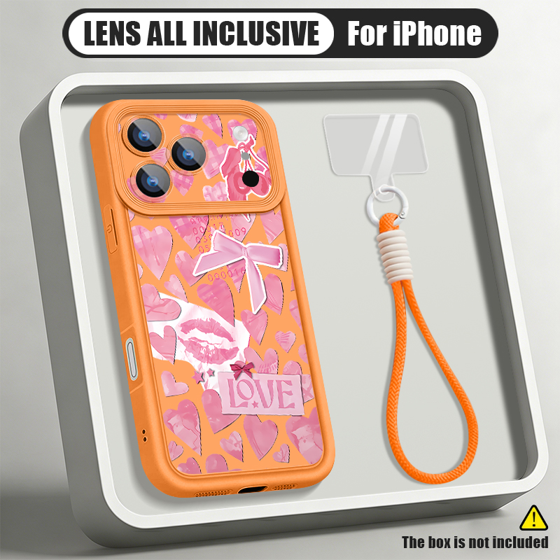 Liefdeshartjespatroon met riem - Lanyard Phone Strap recensie en prijs