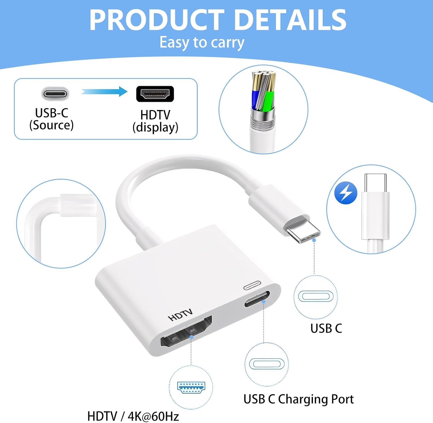 USB-C naar HDMI, geschikt voor - Hdmi Phone Adapter recensie en prijs